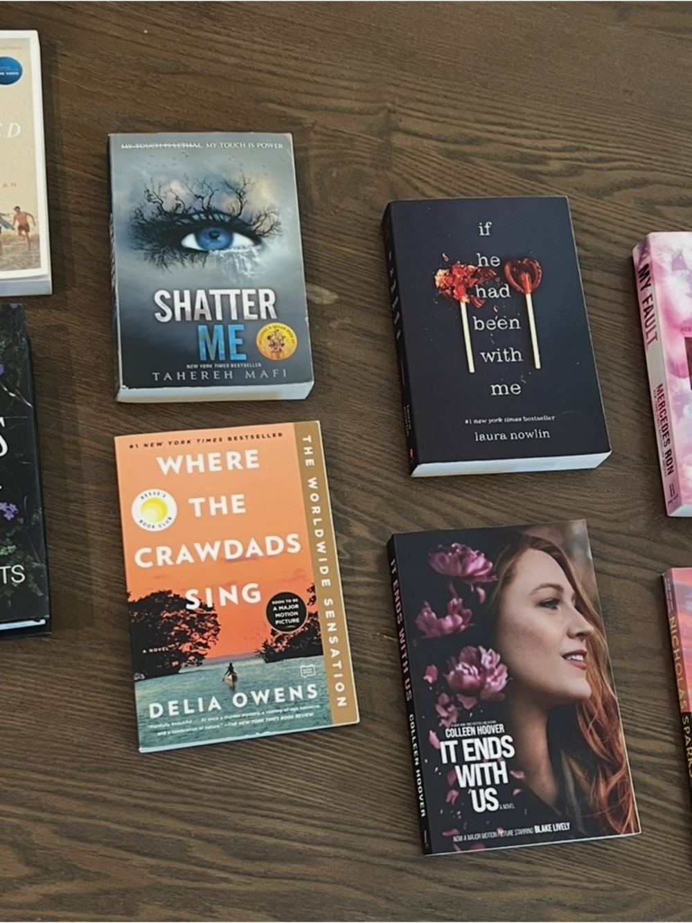 8 Teen young adult books. Where the Crawdads Sing by - Orange Paperback - LOT!